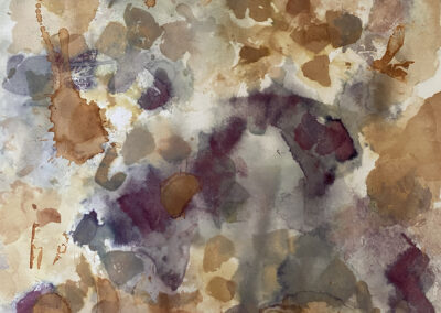 In Tune With Earth 16.5x16.5 Tea Stains